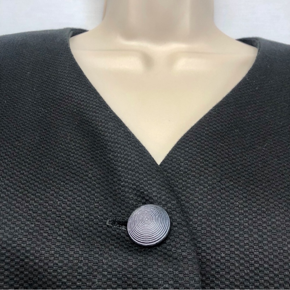 Scaasi Black Whimsygoth Y2k Corsett Lace Jacket - Picture 9 of 16